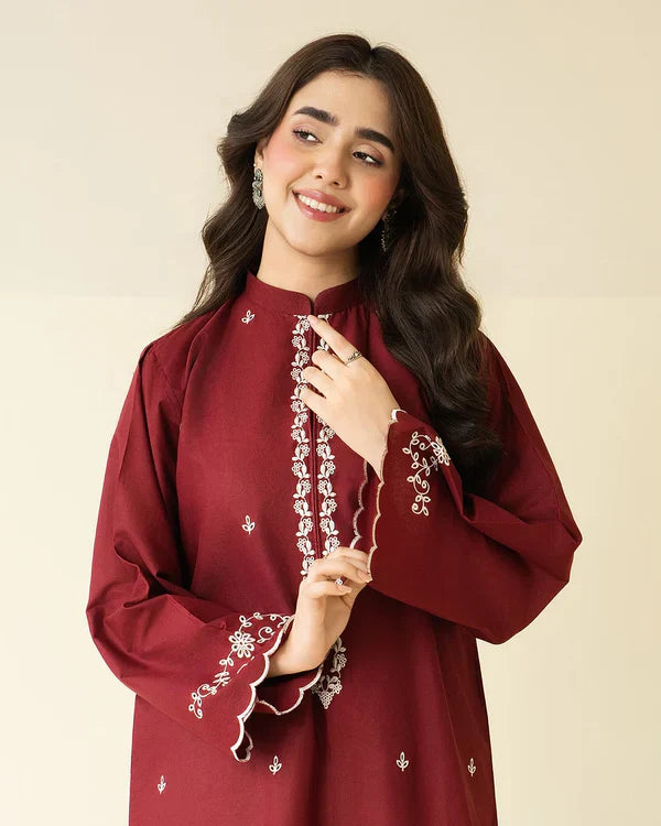 Claret Farshi Shalwar